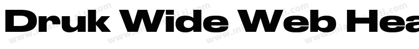 Druk Wide Web Heavy字体转换